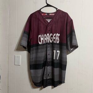 Puma Maroon and Gray‎ Chargers Jersey